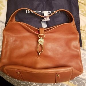 Dooney and Bourke logo lock shoulder bag